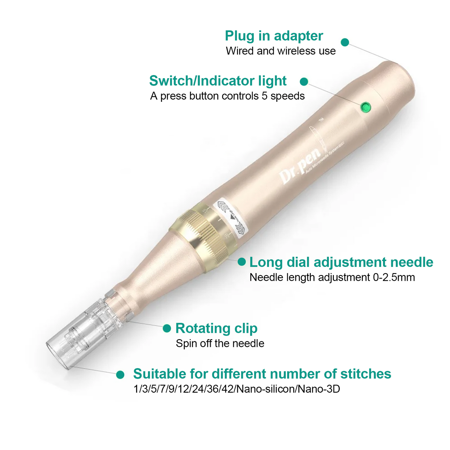 Dr. Pen Ultima M5 Wireless Microneedling Pen With 20pcs Cartridges