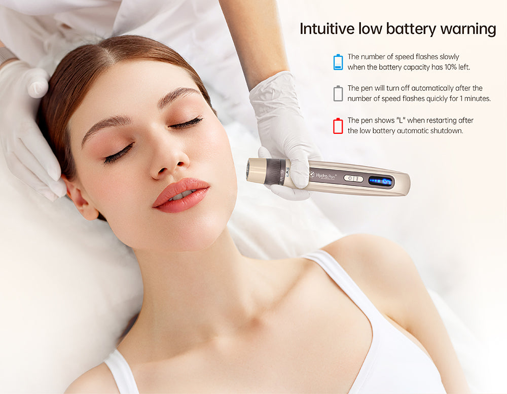 Hydra Pen H5 - Gold Microneedling Hydra Needle Pen With 20PCS Cartridges