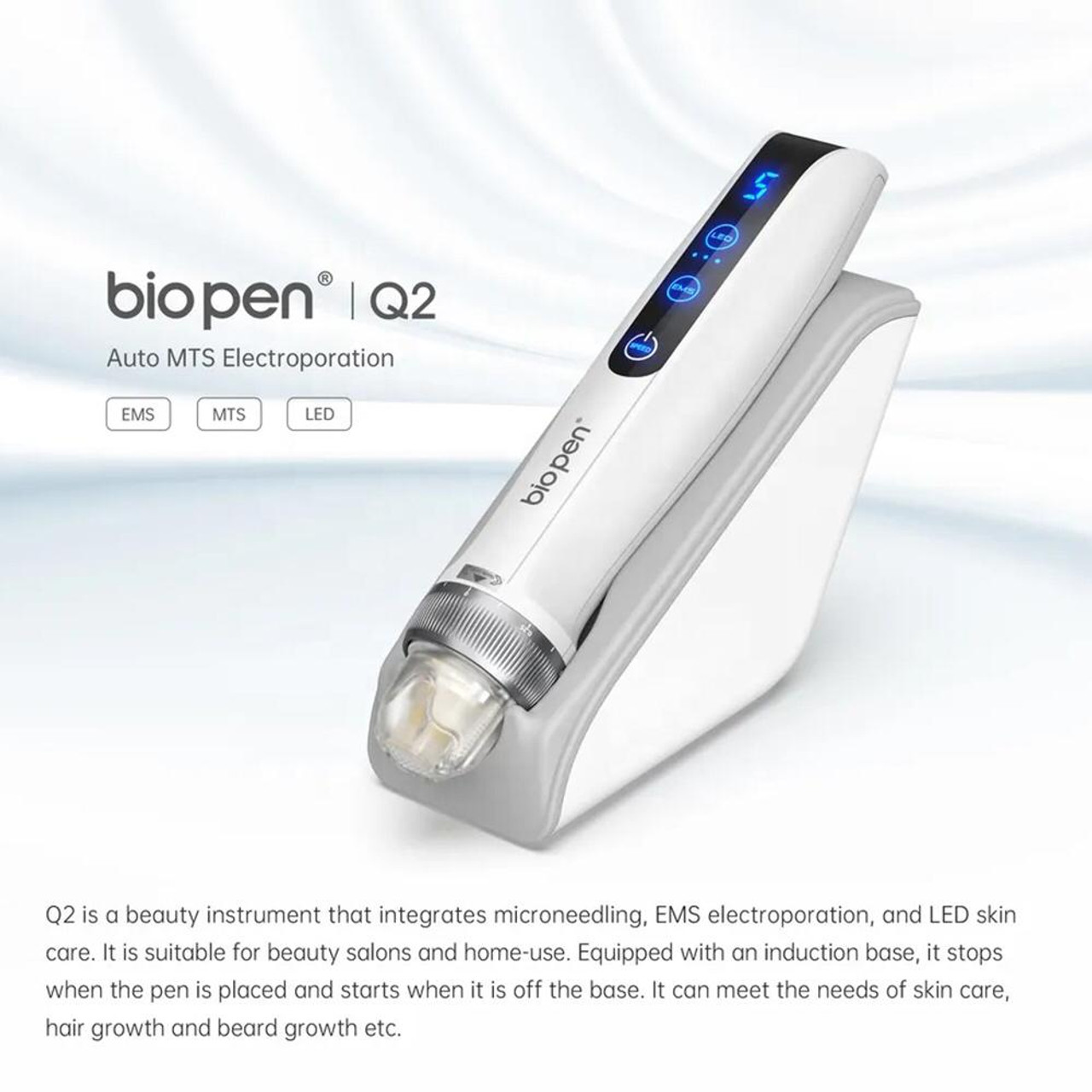 Bio Pen Q2 By Dr. Pen 3-in-1 Microneedling Pen With 10 pcs Cartridges