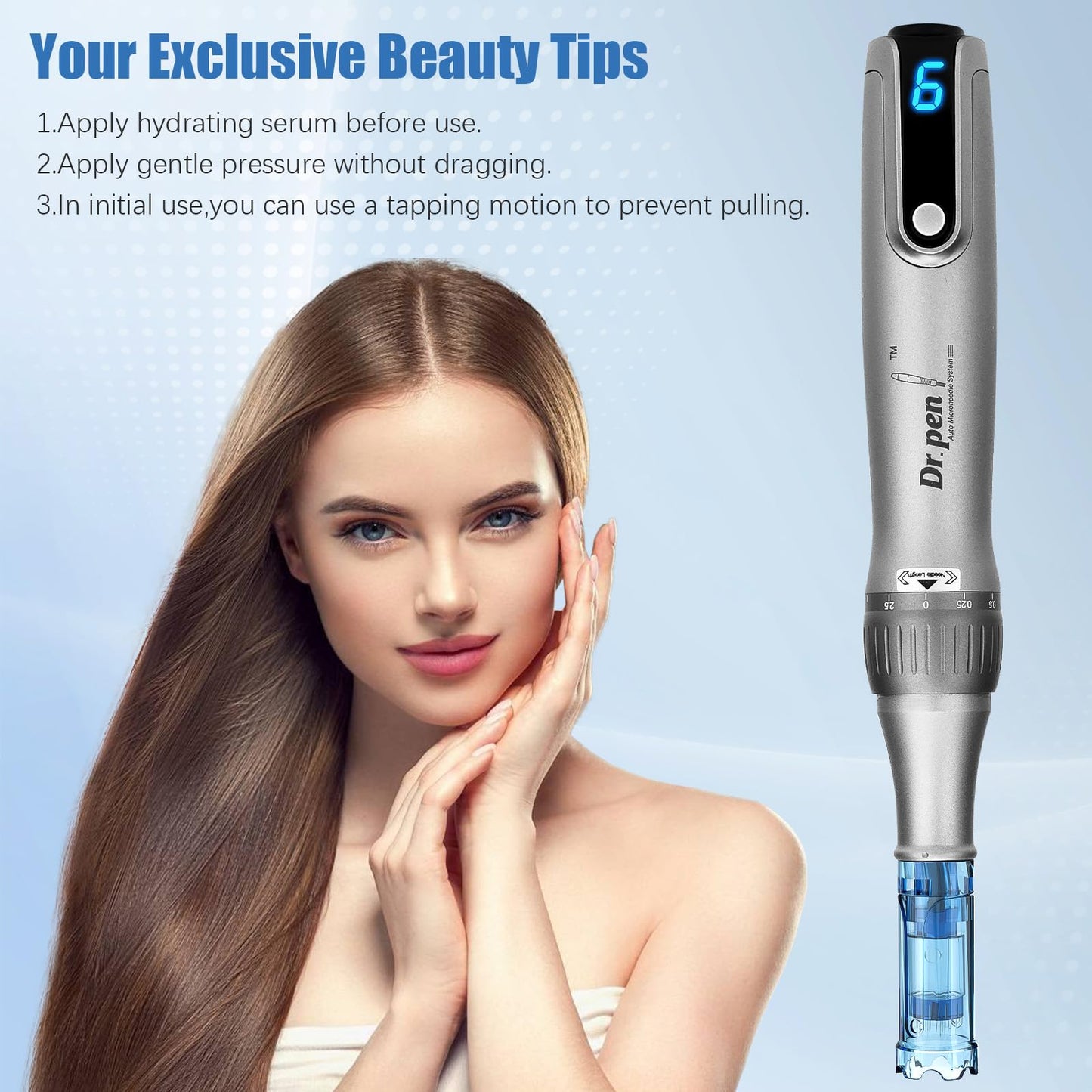 Dr. Pen M8S Microneedling Pen with 10PCS Cartridges