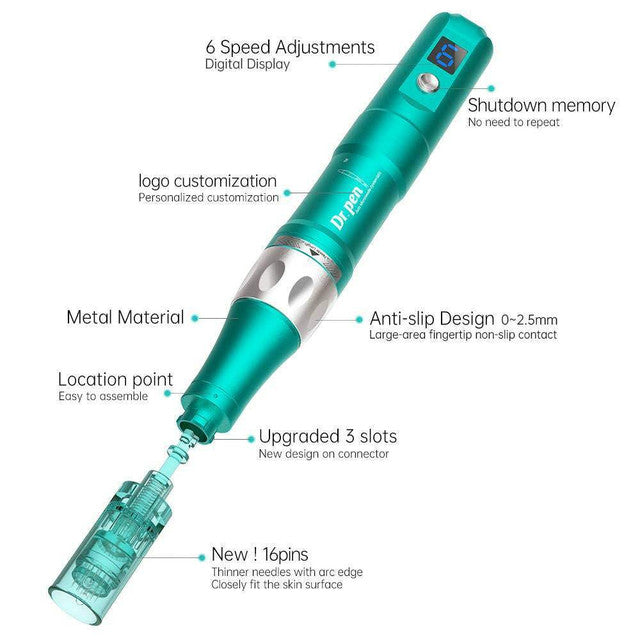 Dr. Pen A6S Smart Microneedling Pen + 30PCS Cartridges