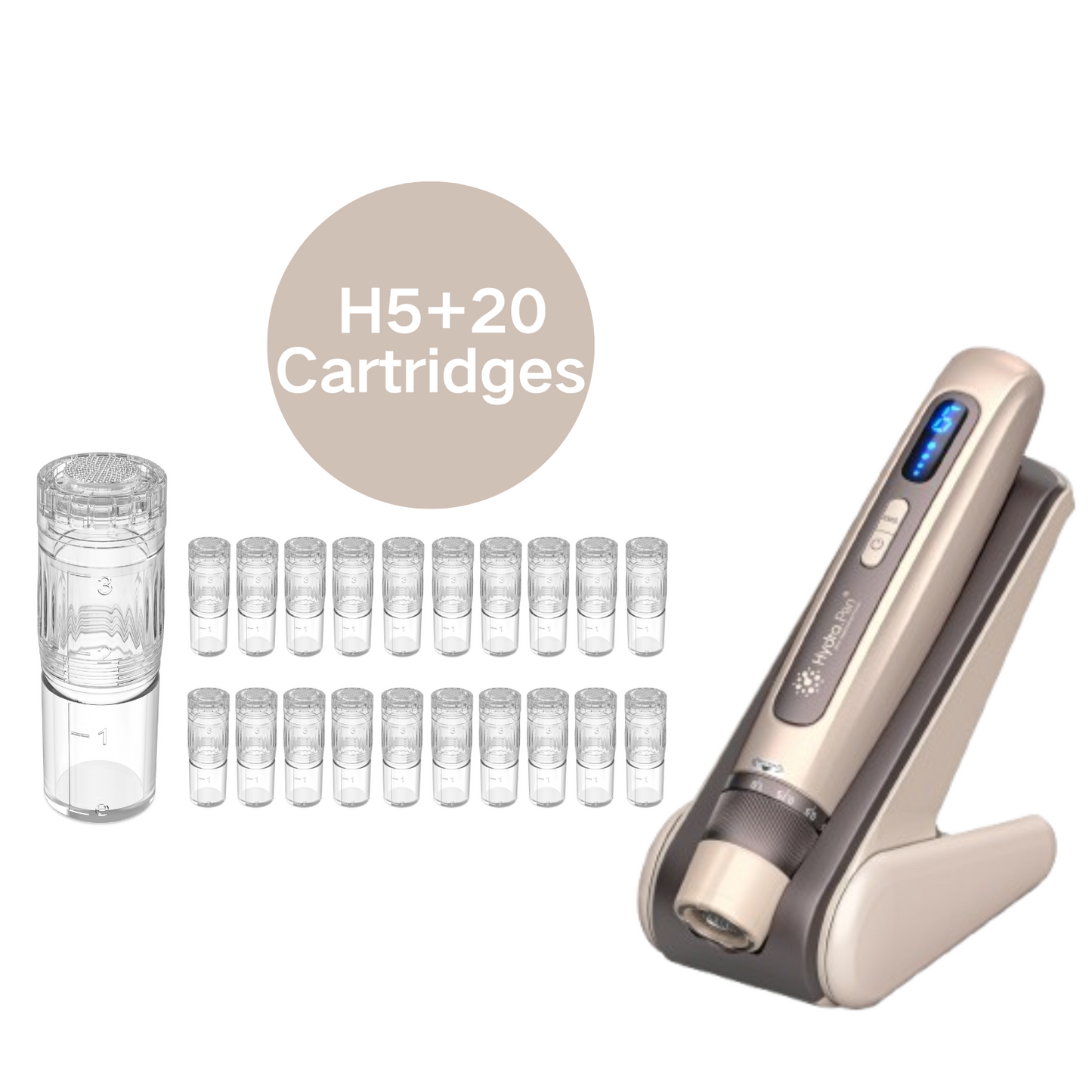 Hydra Pen H5 - Gold Microneedling Hydra Needle Pen With 20PCS Cartridges
