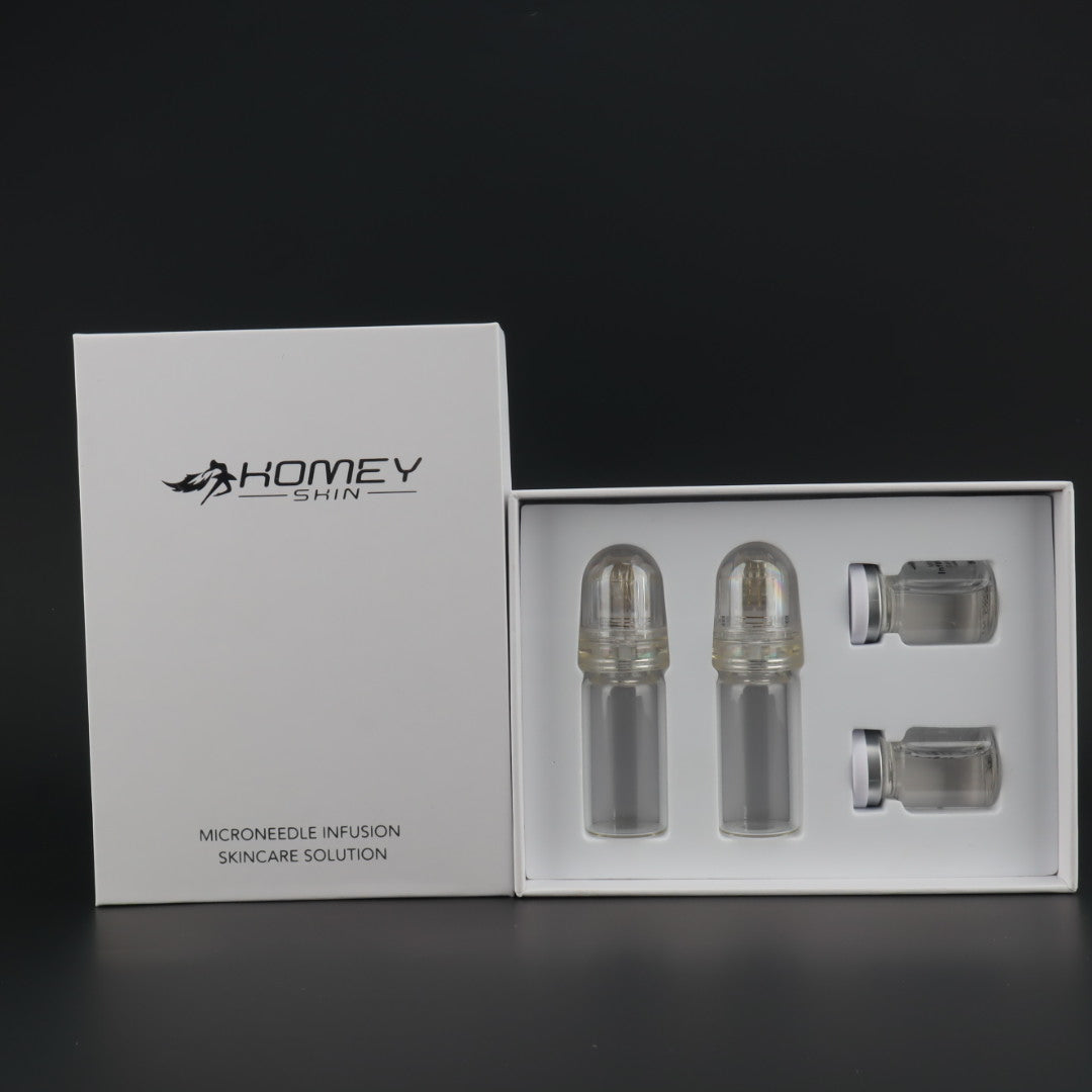 2pcs Hydra Needle 64 Derma Stamp  2 Bottles Microneedling Serum