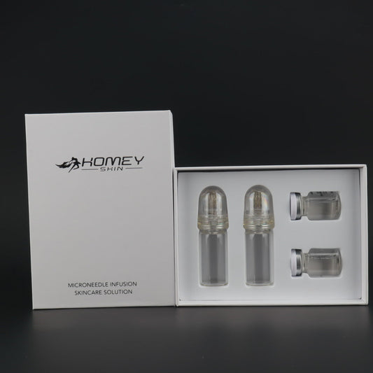2pcs Hydra Needle 64 Derma Stamp  2 Bottles Microneedling Serum