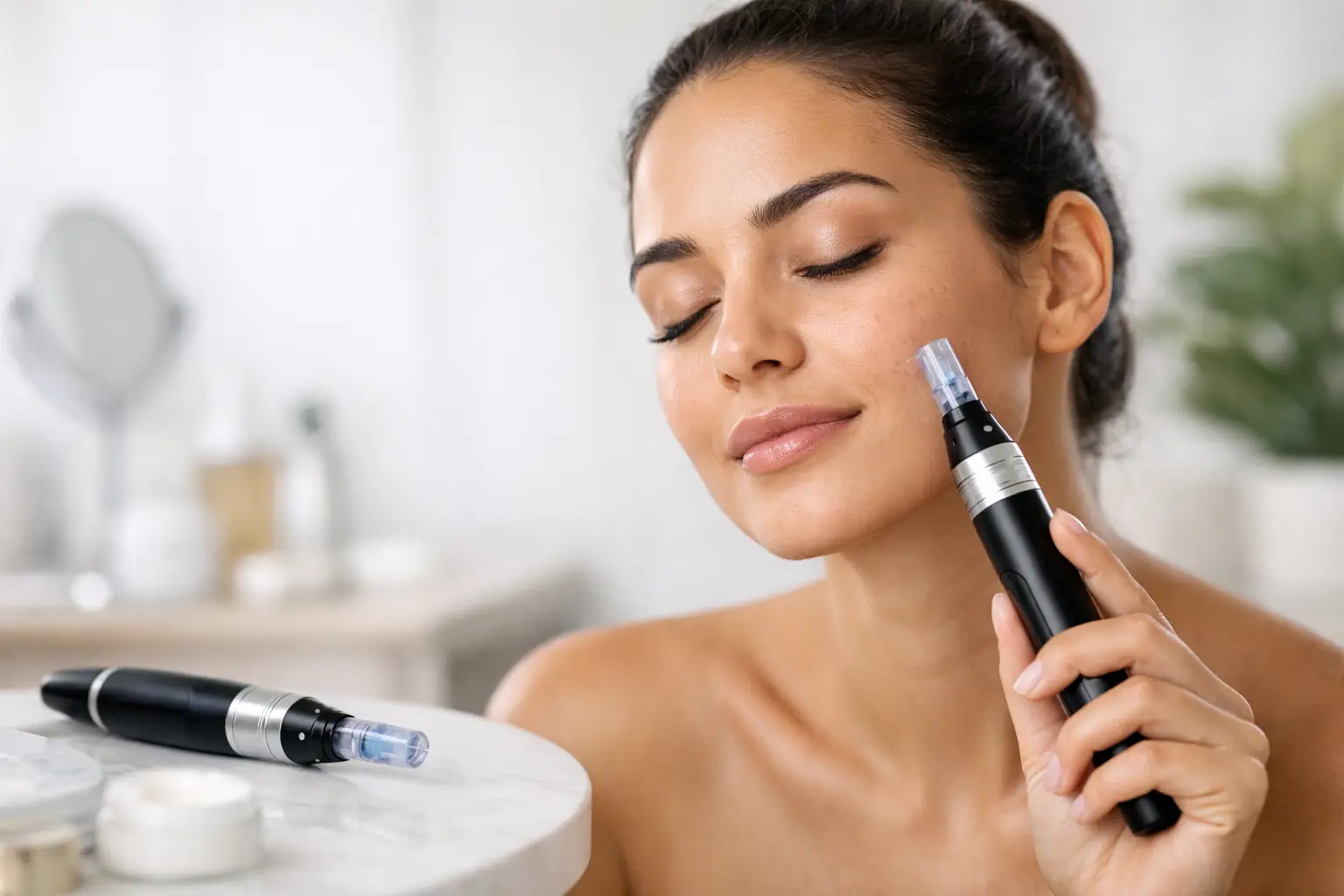 Microneedling for Acne Scars at Home Microneedling for Acne Scars at Home